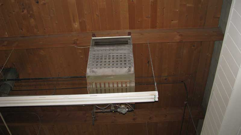 photo of a heat pum heating system installation done by Tryangle Mechanical