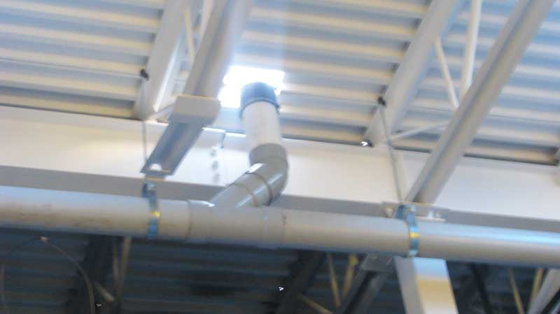 photo of a commercial plumbing system installation done by Tryangle Mechanical