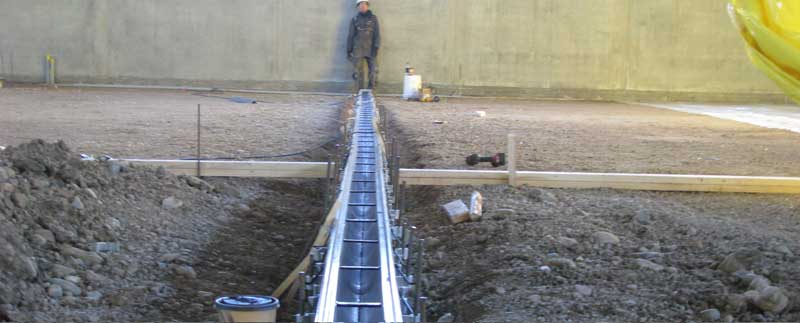 photo of an underground containing  system installation done by Tryangle Mechanical