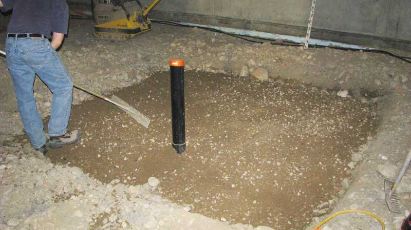 photo of a completed underground plumbing  system installation done by Tryangle Mechanical