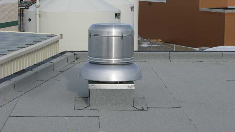photo of a commercial air ventilation system installation done by Tryangle Mechanical